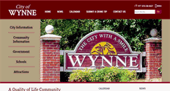 Desktop Screenshot of cityofwynne.com